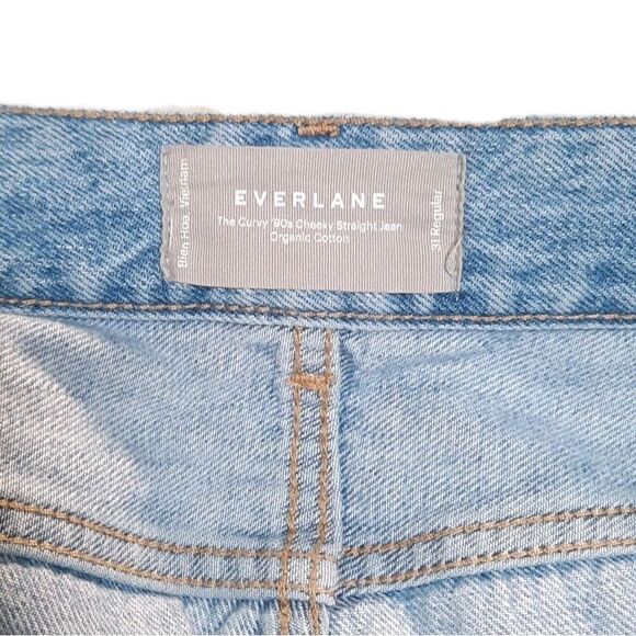 Everlane The Curvy 90's Cheeky Straight Jean Organic Cotton Hourglass 31 Regular - Picture 4 of 6